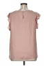 alex & lili 100% Polyester Pink Short Sleeve Blouse Size XL - photo 2
