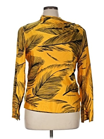Carlisle Long Sleeve Silk Top (view 1)