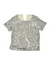 Crewcuts Metallic Silver Short Sleeve Blouse Size 10 - photo 1