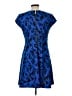 MICHAEL Michael Kors Graphic Blue Casual Dress Size 12 - photo 2