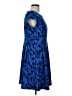 MICHAEL Michael Kors Graphic Blue Casual Dress Size 12 - photo 4