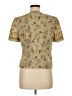 Halmode Petites 100% Recycled Polyester Tan Short Sleeve Blouse Size 6 Petite - photo 2