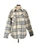 Roxy 100% Polyester Plaid Gray Coat Size L - photo 1