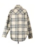 Roxy 100% Polyester Plaid Gray Coat Size L - photo 2