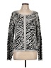 Donna Karan New York Animal Print Silver Jacket Size L - photo 1