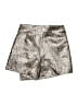 Unbranded 100% Polyester Metallic Silver Faux Leather Skirt Size M - photo 2