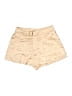 Shein Chevron-herringbone Gold Khaki Shorts Size 8 - 10 - photo 1