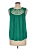Maurices 100% Polyester Green Sleeveless Blouse Size M - photo 2