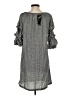 MSK 100% Rayon Checkered-gingham Gray Casual Dress Size S - photo 2
