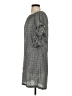 MSK 100% Rayon Checkered-gingham Gray Casual Dress Size S - photo 5