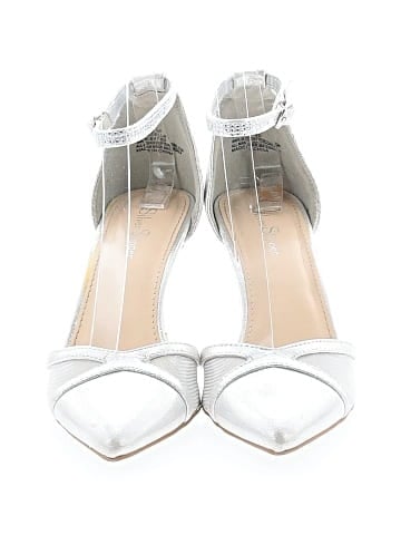 Silver Slipper Heels (view 2)