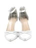 Silver Slipper Metallic Silver Heels Size 6 1/2 - photo 2