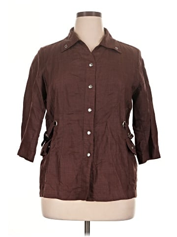 Stephanie Rogers 3/4 Sleeve Button-Down Shirt (view 1)
