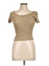 Jay Jacobs Tan Short Sleeve Top Size M - photo 1