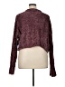 Arizona Jean Company 100% Polyester Tweed Burgundy Pullover Sweater Size XL - photo 2