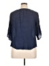BCX Blue 3/4 Sleeve Blouse Size XL - photo 2