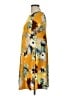 emerald Print Yellow Casual Dress Size L - photo 5