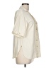 Merry Fun Ivory Short Sleeve Blouse Size L - photo 4