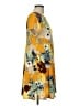 emerald Print Yellow Casual Dress Size L - photo 4