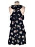 Ann Taylor LOFT 100% Rayon Floral Blue Romper Size M - photo 2