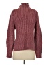 Leith Tweed Burgundy Turtleneck Sweater Size S - photo 2