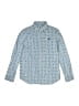 Scalpers 100% Cotton Print Blue Long Sleeve Button-Down Shirt Size 10 - photo 1