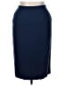 Carlisle Solid Blue Wool Skirt Size 14 - photo 1