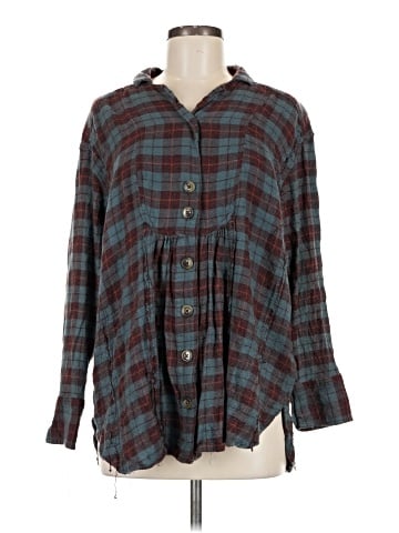 Free People Long Sleeve Button-Down Shirt (view 1)