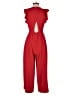 J.Crew 100% Polyester Solid Red Jumpsuit Size 0 - photo 2