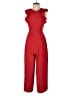 J.Crew 100% Polyester Solid Red Jumpsuit Size 0 - photo 1