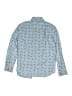 Scalpers 100% Cotton Print Blue Long Sleeve Button-Down Shirt Size 10 - photo 2