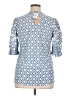 Amana Blue 3/4 Sleeve Blouse Size XL - photo 2