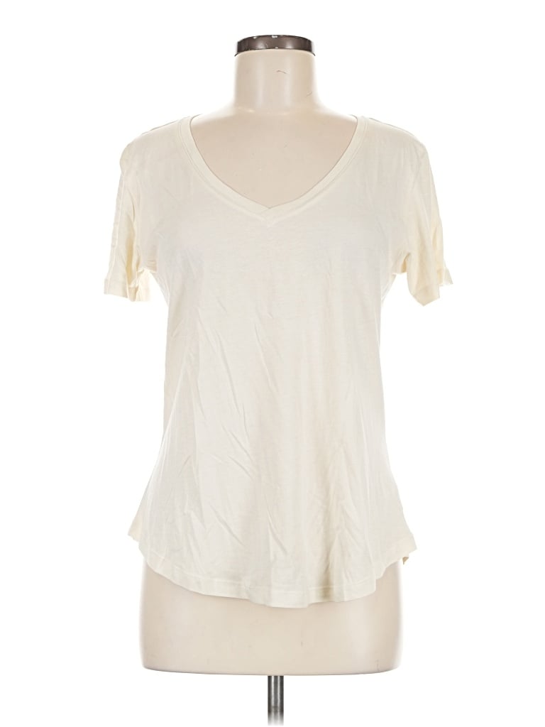 Pre-owned Z Supply Short Sleeve T-shirt In Ivory