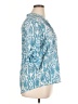Ruby Rd. Blue 3/4 Sleeve Button-Down Shirt Size XL - photo 4