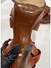 Saint Laurent Brown Leather Tribute Sandals  Size EU 36 - photo 4