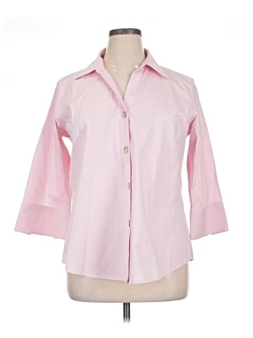 Foxcroft 3/4 Sleeve Button-Down Shirt (view 1)