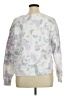 Time and Tru 100% Cotton Floral White Sweatshirt Size XL - photo 2