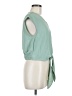 Fashion 100% Polyester Green Short Sleeve Top Size M - photo 4
