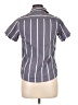 RSQ Stripes Gray Short Sleeve Blouse Size L - photo 2