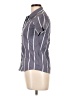 RSQ Stripes Gray Short Sleeve Blouse Size L - photo 5