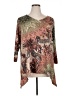 Assorted Brands Brown 3/4 Sleeve Top Size 1X - photo 1