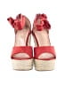 Allegra K Red Wedges Size 8 1/2 - photo 2