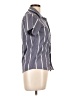 RSQ Stripes Gray Short Sleeve Blouse Size L - photo 4