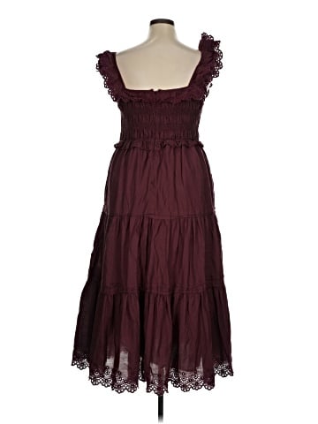 Madewell Lucie Embroidered Cotton Midi Dress (view 2)