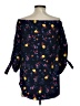 Babaton 100% Cotton Blue 3/4 Sleeve Blouse Size XS - photo 2