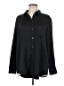 Gap 100% Polyester Solid Black Long Sleeve Blouse Size M - photo 1