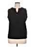 Talbots 100% Cotton Black Sleeveless Blouse Size 1X - photo 1