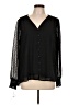 Gibson Look 100% Polyester Black Long Sleeve Blouse Size L - photo 1