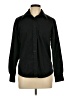Assorted Brands Solid Black Long Sleeve Button-Down Shirt Size 10 - photo 1