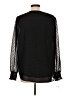 Gibson Look 100% Polyester Black Long Sleeve Blouse Size L - photo 2